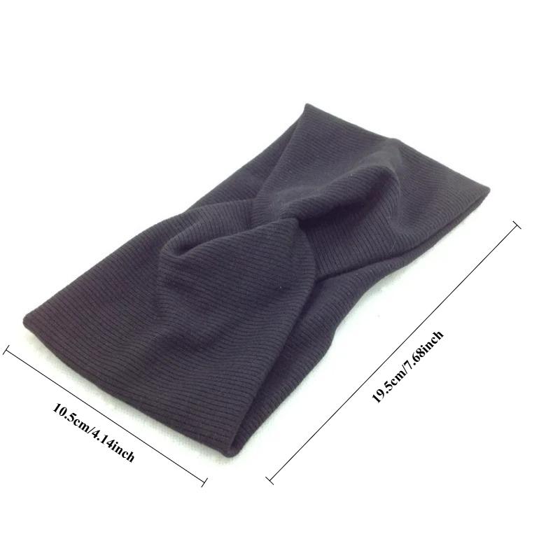 Autumn and Winter New Knitted Cross Headband Yoga Headband Face Wash Sports Threaded Head Band Female