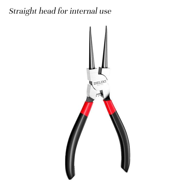 Snap Ring Pliers Circlip Pliers Internal External Ring Remover Installation Tool Pointed Mouth External Curved Expansion Pliers