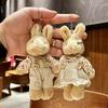 PP Cotton Korean Style Key Buckle Rabbit Pendant Plush Doll Key Chain Women Key Holder Bear Pendant