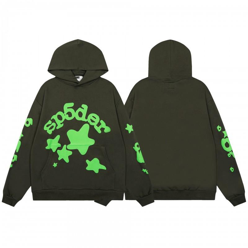 Mens Spider Web Graphic Hoodie High Street Loose Fit Long Sleeve Pullover Teens