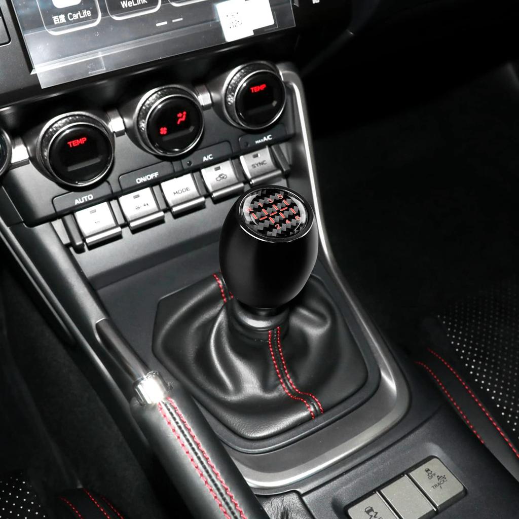 KUNGKIC Shift Pattern Sticker for Toyota GR86 ZN8 and Subaru BRZ ZD8 Stylish Interior Parts and Made with Real Carbon Fiber and Aluminum Alloy