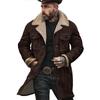 Men's Cross-Suede Velvet Color Block Jacket, Multi-Pocket Zipper Coat, 2025 Autumn/Winter Collection