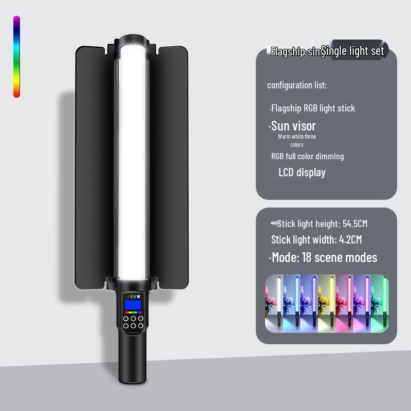 Portable RGB LED Fill Light Bar for Professional Photography and Night Scenes