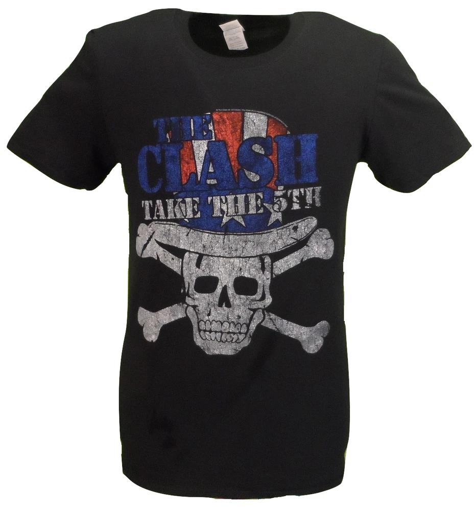 Unisexs Black Official The Clash Take The 5th T Shirt S