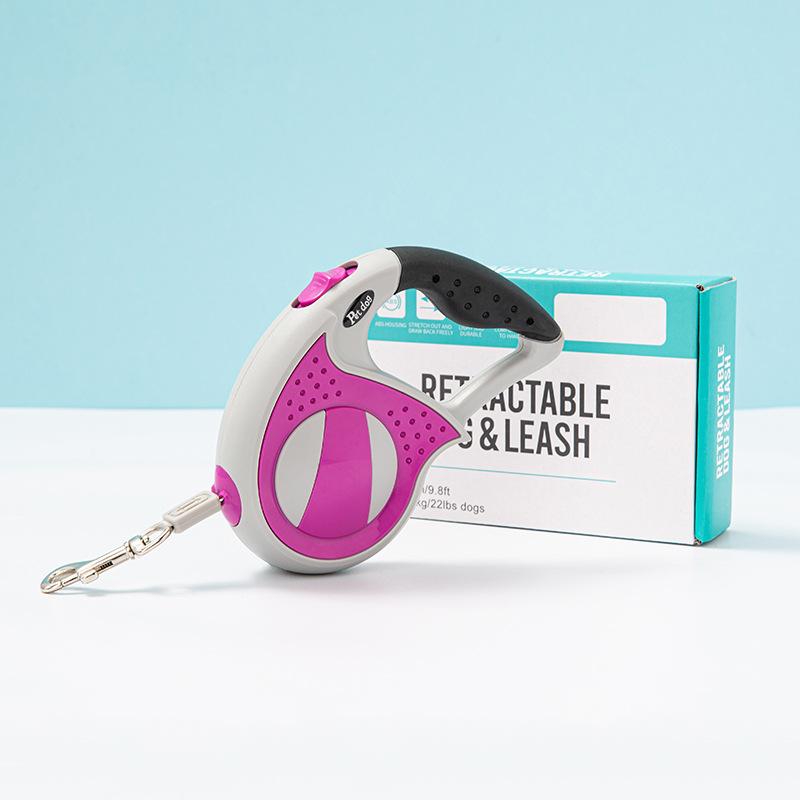 Classic Automatic Retractable Pet Leash 3m/5m Nylon Dog Leash Explosion-proof Dog Leash Upgrade One-button Brake for Dog Travel Training