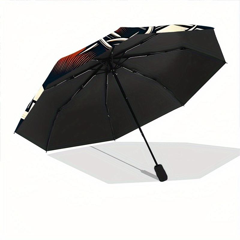 1pc Heart with Crown of Thorns Automatic Open/close Folding Umbrella, Compact Portable Travel Umbrella,Cute Umbrella, Durable Construction yy250804102