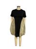 TW667 Summer Plus Size Women's Patchwork Dress - European & American Style, Loose Mid-Length