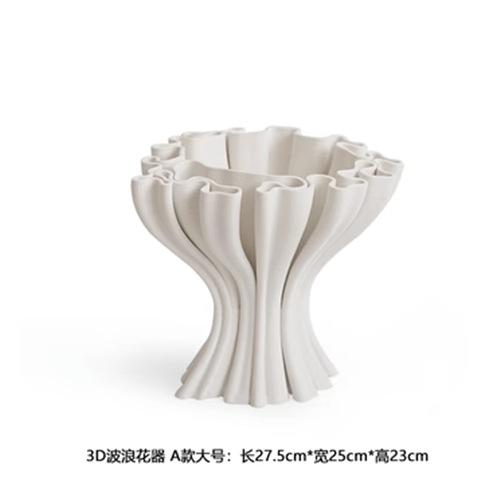 

Керамические украшения Абстрактная геометрия Белая керамическая ваза Аксессуары для цветочной композиции Неправильные лепестки Коралловые формы Украшения