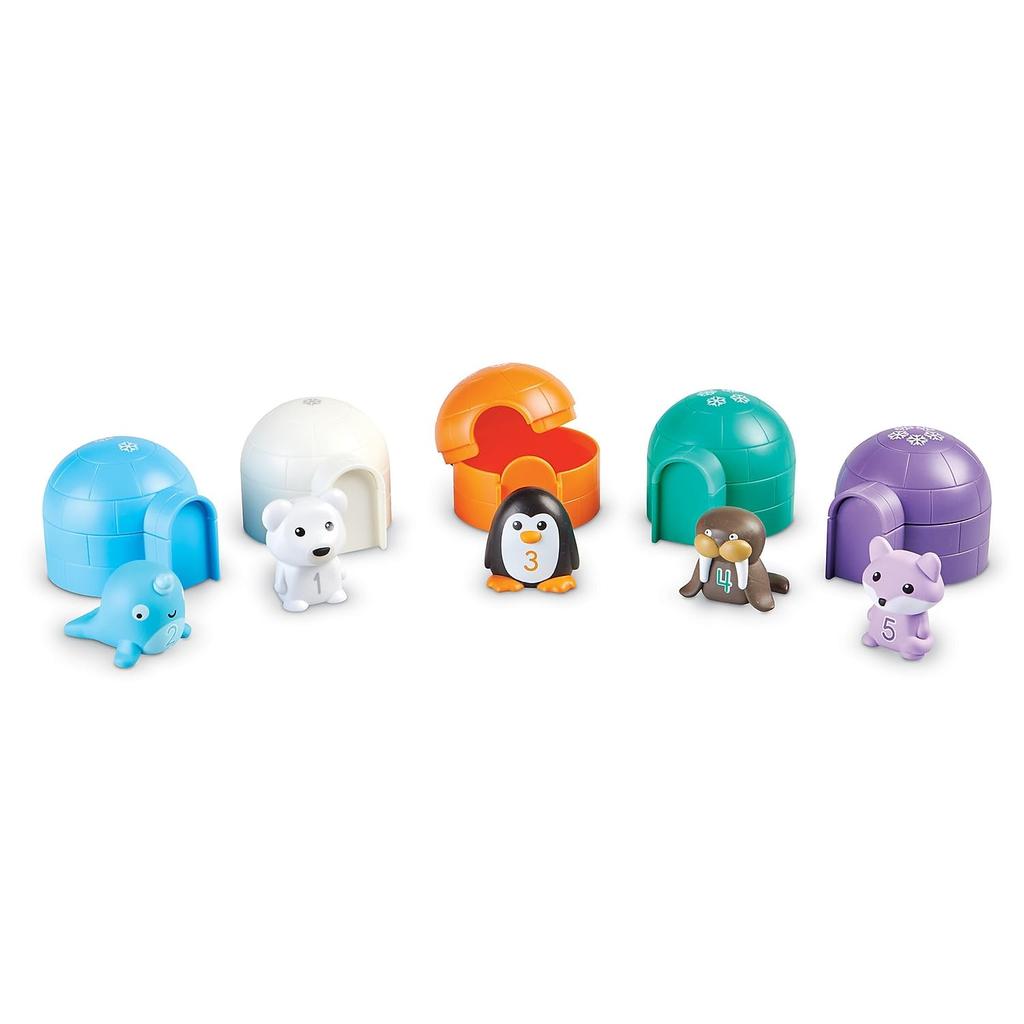 Learning Resources Count and Hide Arctic Animals Number Matching Game Educational Toy LER6811 Authentic