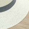 Straw Hat with Sun UV Wide Sun Chin Wide Slimming Elegant [E-Fly] Women's Ribbon, Cute, Hat, Protection, Brim, Protection, Strap, Cycling, Stylish,