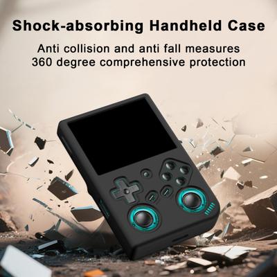 Capa Protetora para Console de Jogos para ANBERNIC RG 35XX Pro Protetor de Máquina de Jogo Portátil à Prova de Choque Capa de Silicone Skin Shell Acessórios de Jogo