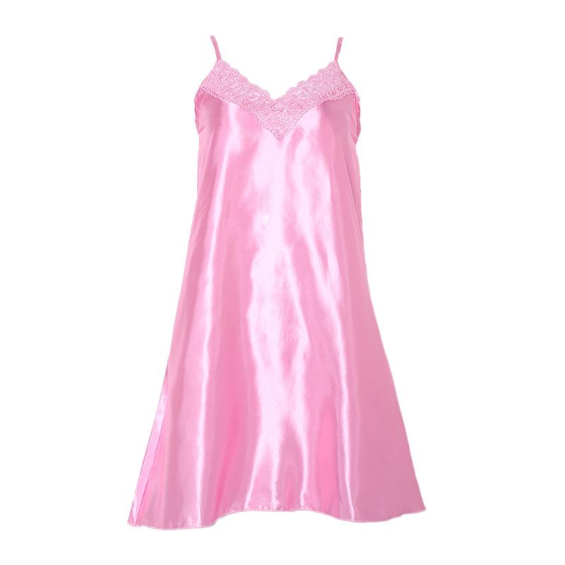 Dámská krajková noční košile Sexy spodní prádlo s výstřihem do V