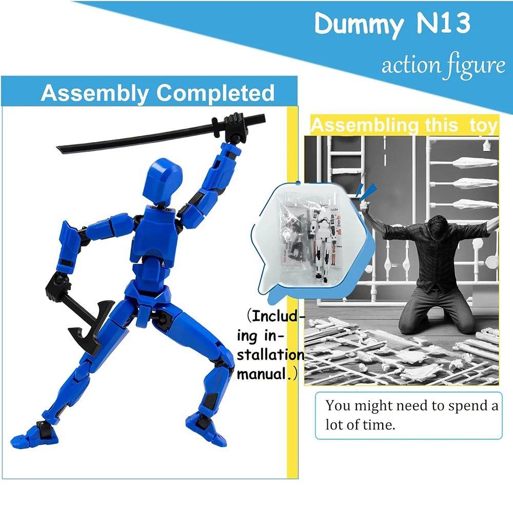 Robot Model Viacnásobne kĺbová Pohyblivá Bábika Figurína 3D Tlačená Postava Novinka hračky Akčná figúrka Transformujúce sa Hračky darčeky pre deti
