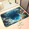 Printed Kitchen Floor Mat, Bathroom Floor Mat, Washable Door Mat At The Entrance