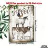 Vintage Cow Metal Poster Farm Retro Wall Decor For Kitchen