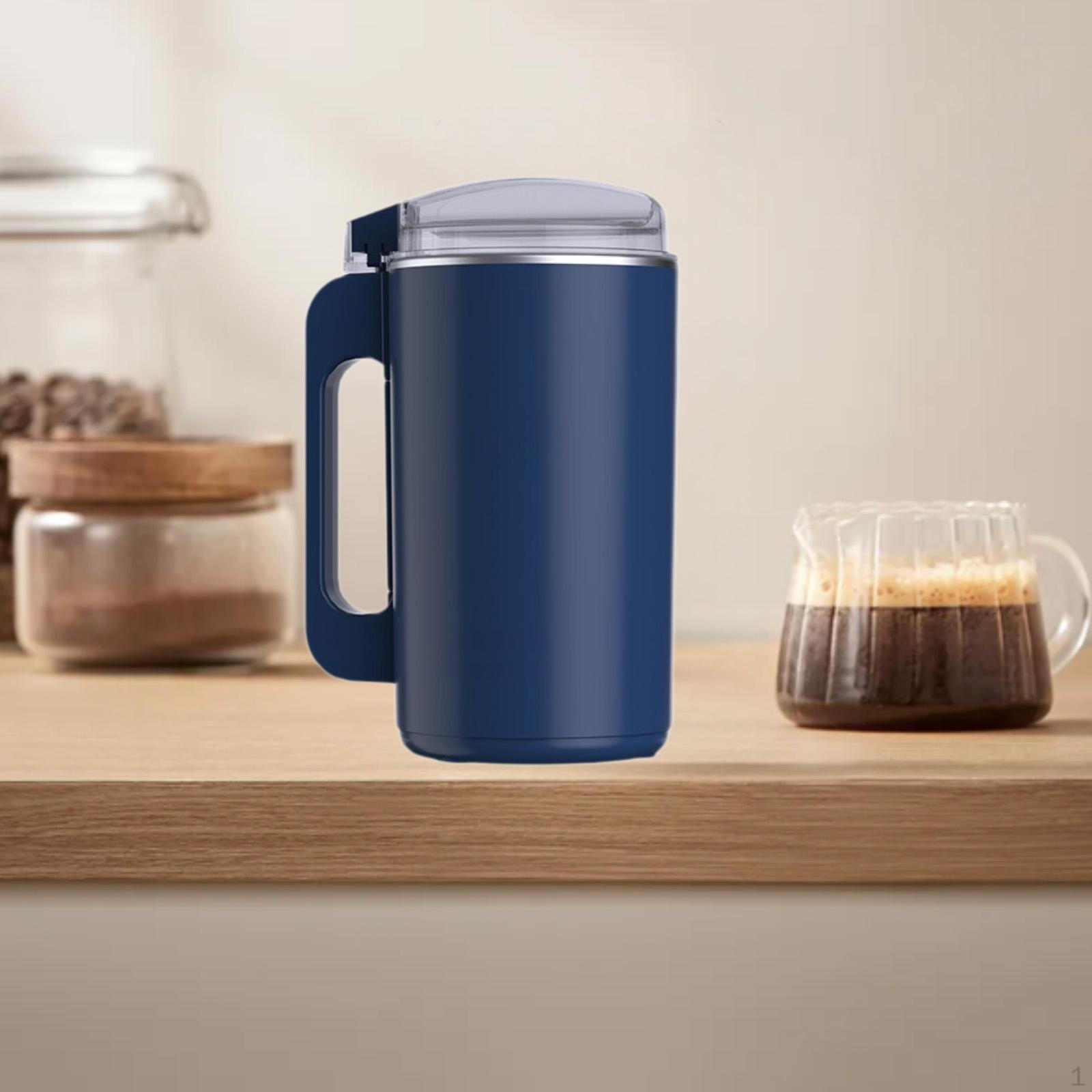 

Кофемолка для кофейных зерен Smash Machine с дизайном ручки, прозрачной крышкой, простая в использовании кофе синий