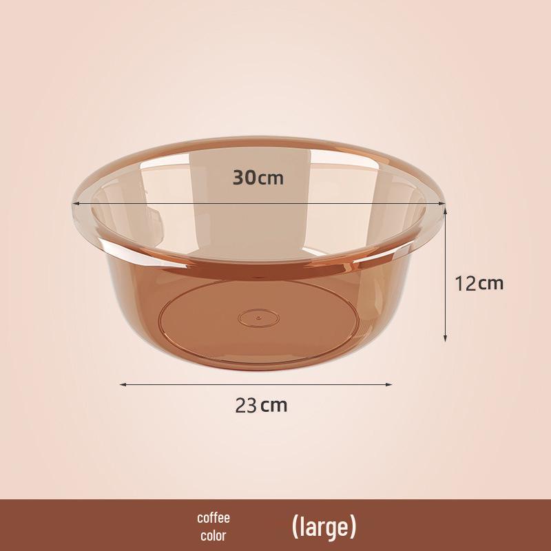 Durable Clear Plastic Washbasin for Vegetables, Laundry, and Foot Washing - Child and Baby-Friendly