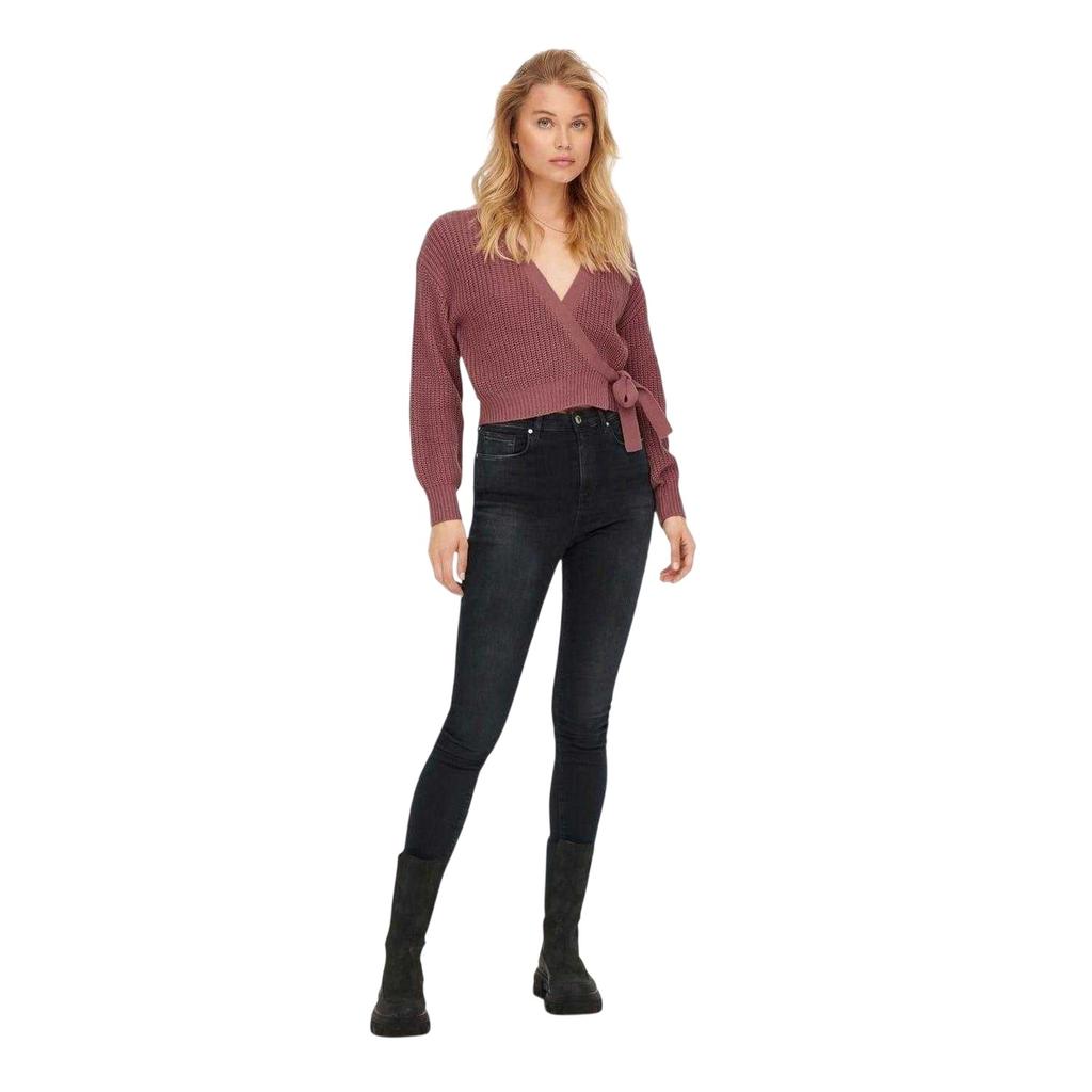 Only Womens/Ladies Cropped V Neck Cardigan