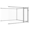 Vidaxl Dog Cage, With Door, Grey, 4X2X1.5 M, Steel