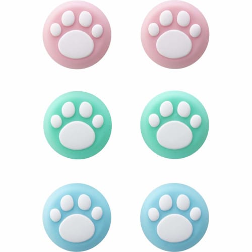 Cyber Analog Stick Cover Nekonyan Plus for Switch Pro Controller Pastel - Switch