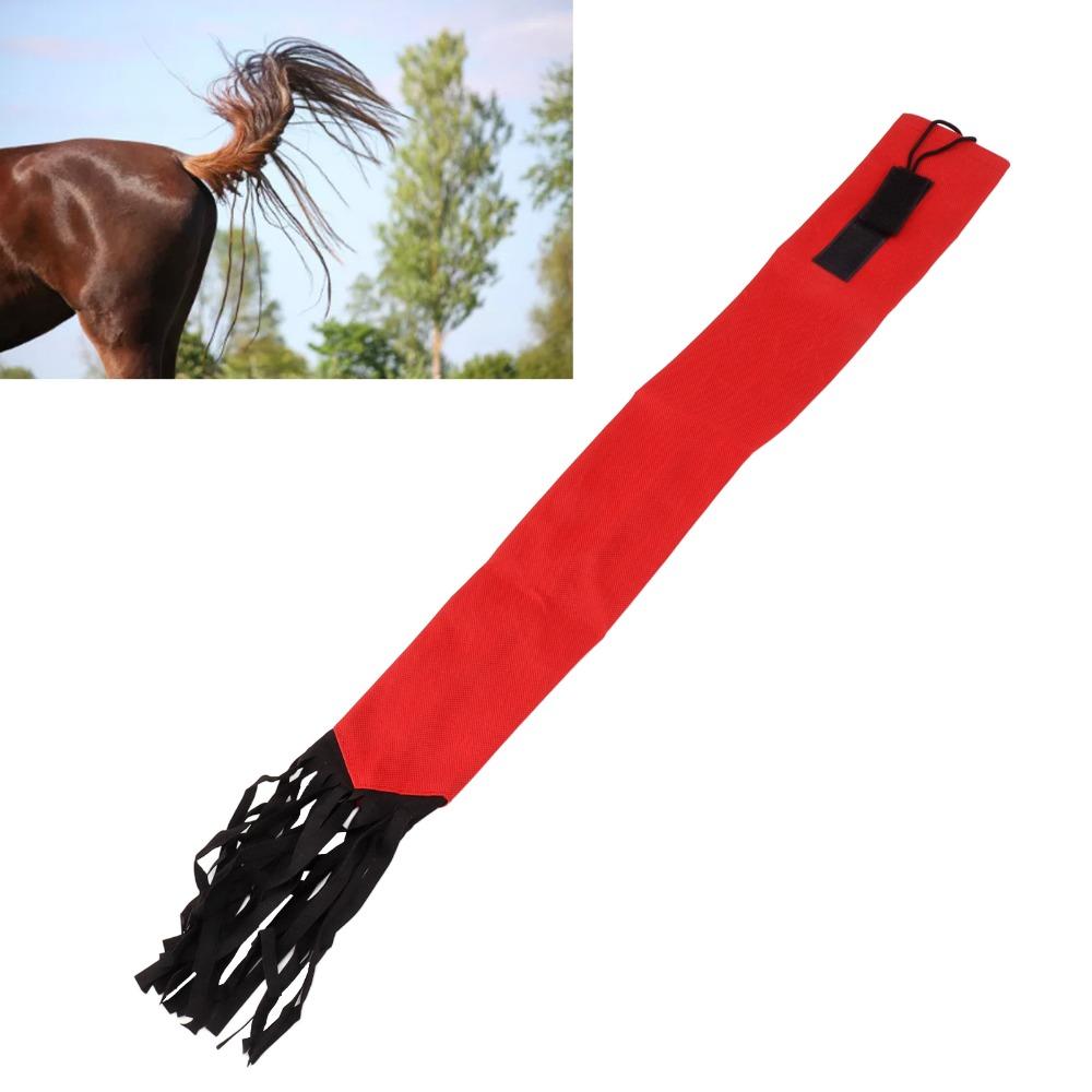 Non Woven Fabric Horsetail Guard Bag Hook And Loop Design Horse Grooming Tool Stable Use