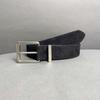 Luxury Design Suede Leather Belt Pin buckle Waistband Fashion Business Waist Belt  For Women