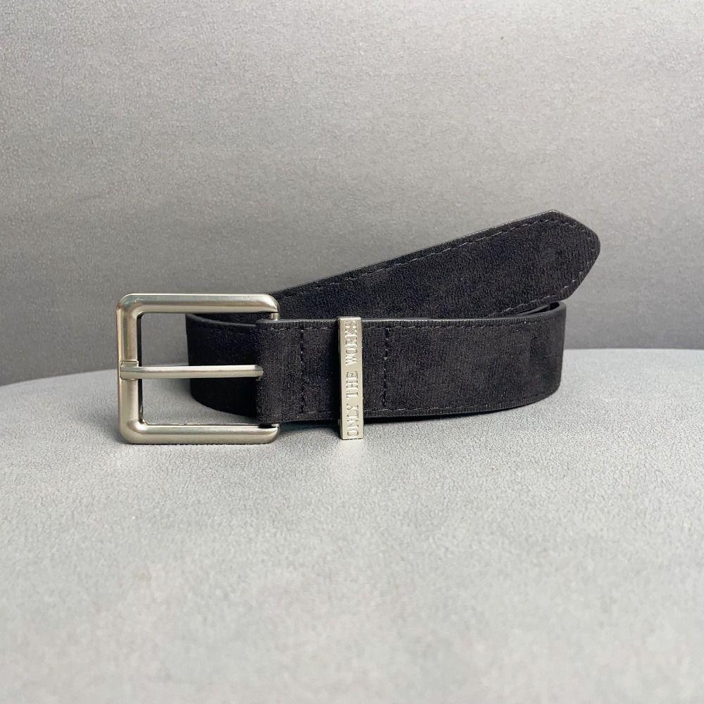 Luxury Design Suede Leather Belt Pin buckle Waistband Fashion Business Waist Belt  For Women