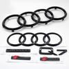 Audi Q7 Embelm Quarrto Sline  Car Front Hood Grill Emblem Rear Trunk Badge Q7 2016-2023