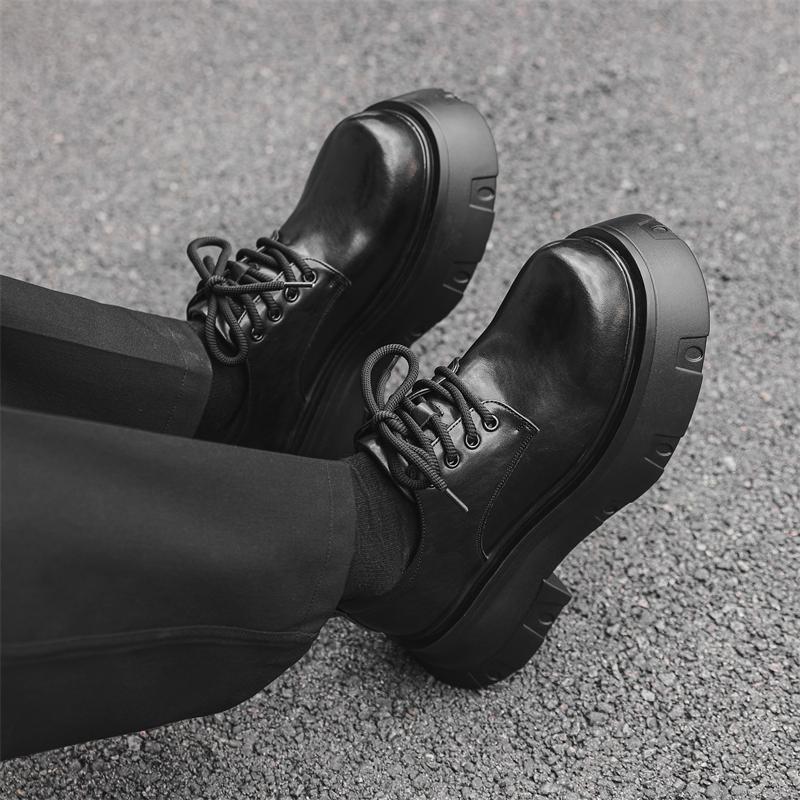 Fashion Luxury and Trendy Men's Thick Soled Shoes High Quality Casual Style Fashion Street Walking Daily Height Increasing Youth Shoes