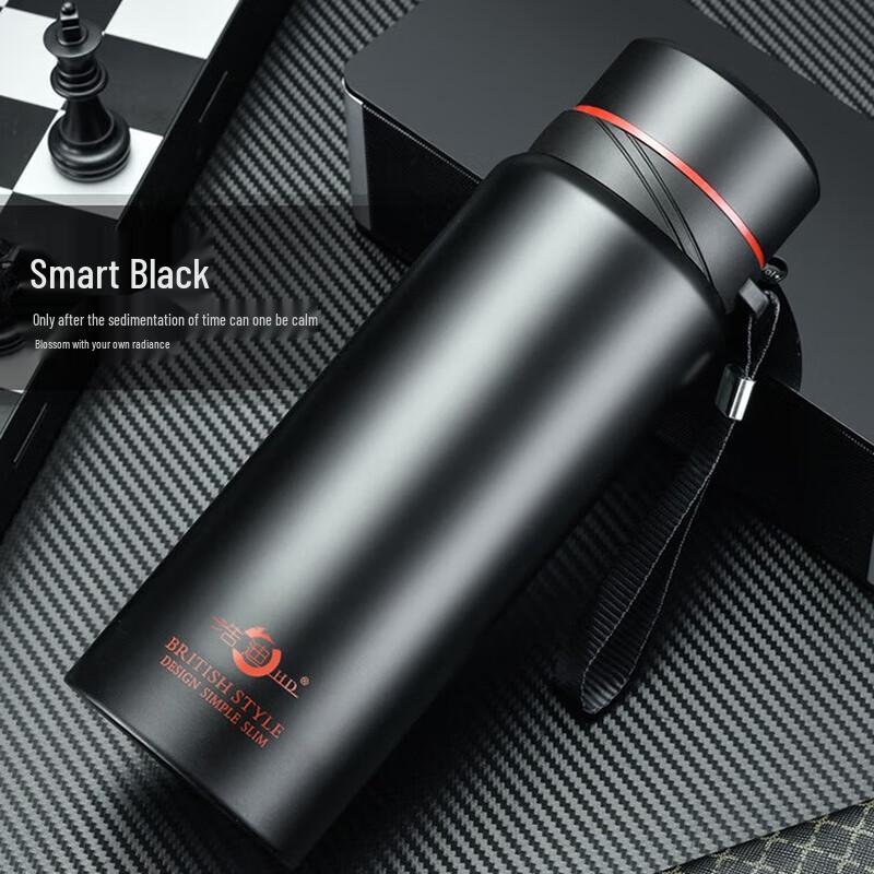 Shangqi Titanium Lined Insulated Water Bottle with Strap
