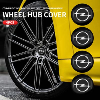 AAIV1 4Pcs 56mm Car Wheel Stickers Center Hub Cap Car Emblem Badge Decal For Insignia Astra G J F K Vectra C H Corsa C B D Omega