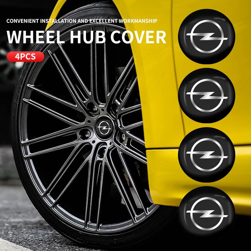 4Pcs 56mm Car Wheel Stickers Center Hub Cap Car Emblem Badge Decal For Opel Insignia Astra G J F K Vectra C H Corsa C B D Omega YN6