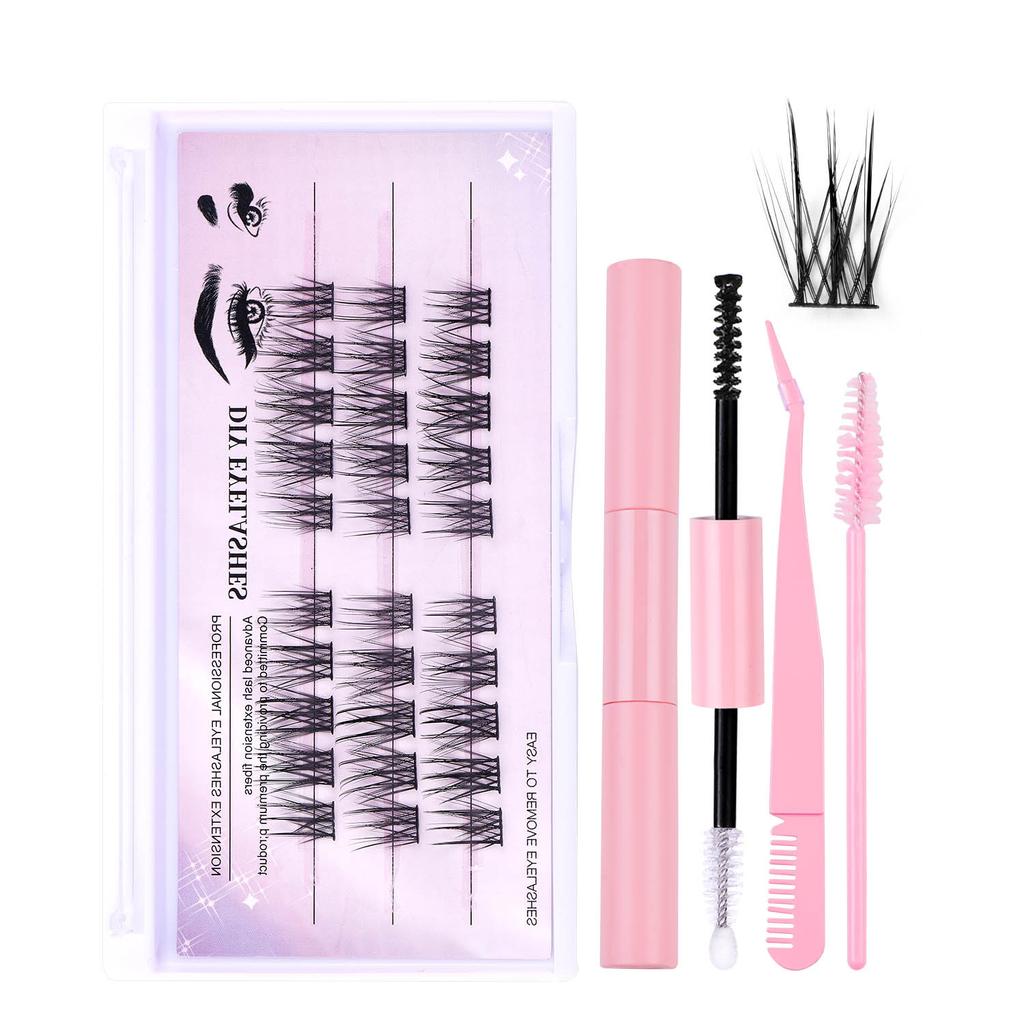 Diy Single Cluster D Curved Hair False Eyelashes Dense Natural Segmented Grafted Eyelashes
