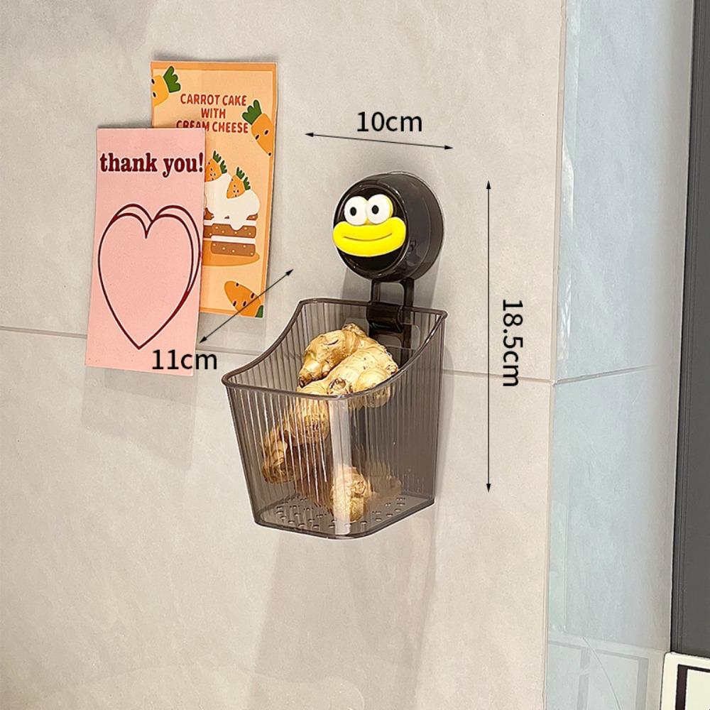 

Сливной кухонный ящик для хранения Без перфорации Полка-органайзер Контейнеры Корзина для хранения Ванная комната Black 1 Layer