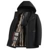 Nuovo Stile Invernale Parka in Velluto di Martora Abbigliamento da Papà Giacca da Uomo d'Affari di Mezza Età Giacca Plus con Cotone Felpato