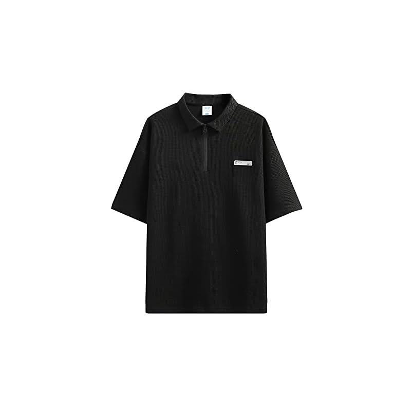 [FJLTDCP] Men's Short-Sleeved T-Shirt, Summer Clothes, Short-Sleeved Polo Shirt, Collared, Round Neck, Comfortable and Soft, Long-Sleeved T-Shirt,