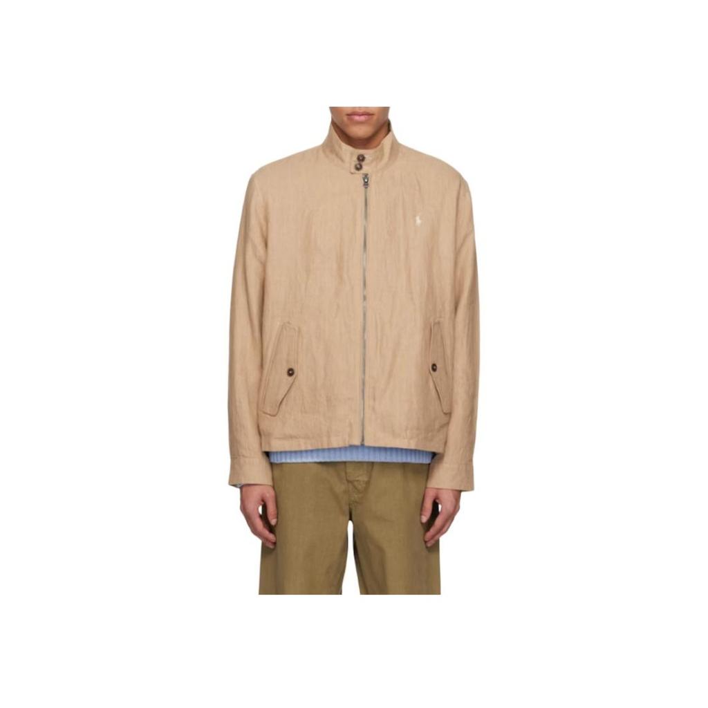 Polo Ralph Lauren Reversible Zip Long Sleeve Polo Jacket Men jackets Beige 710962187-001