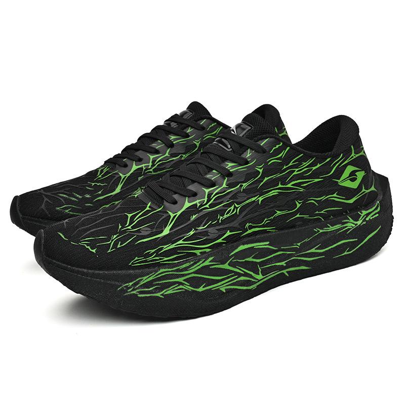 

Luminous carbon board running shoes for boys, children, adolescents and students, body measurement, shock absorption training shoes, autumn and winter 45