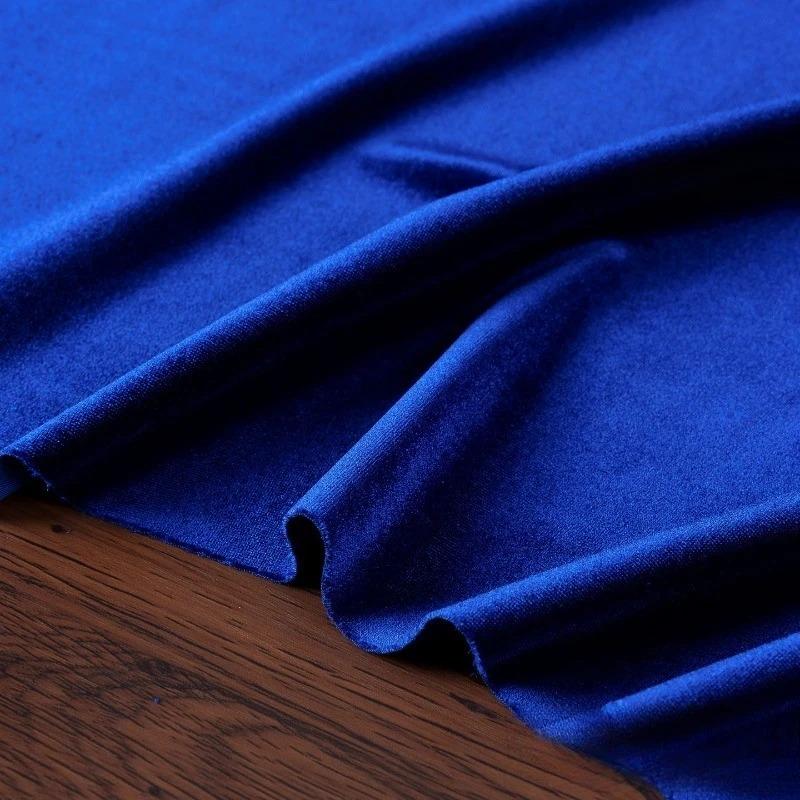 100x155cm Stretch Velvet Fabric Diamond Luster Cloth Soft Upholstery TextilesDiy Velour for Sofa Curtain Background