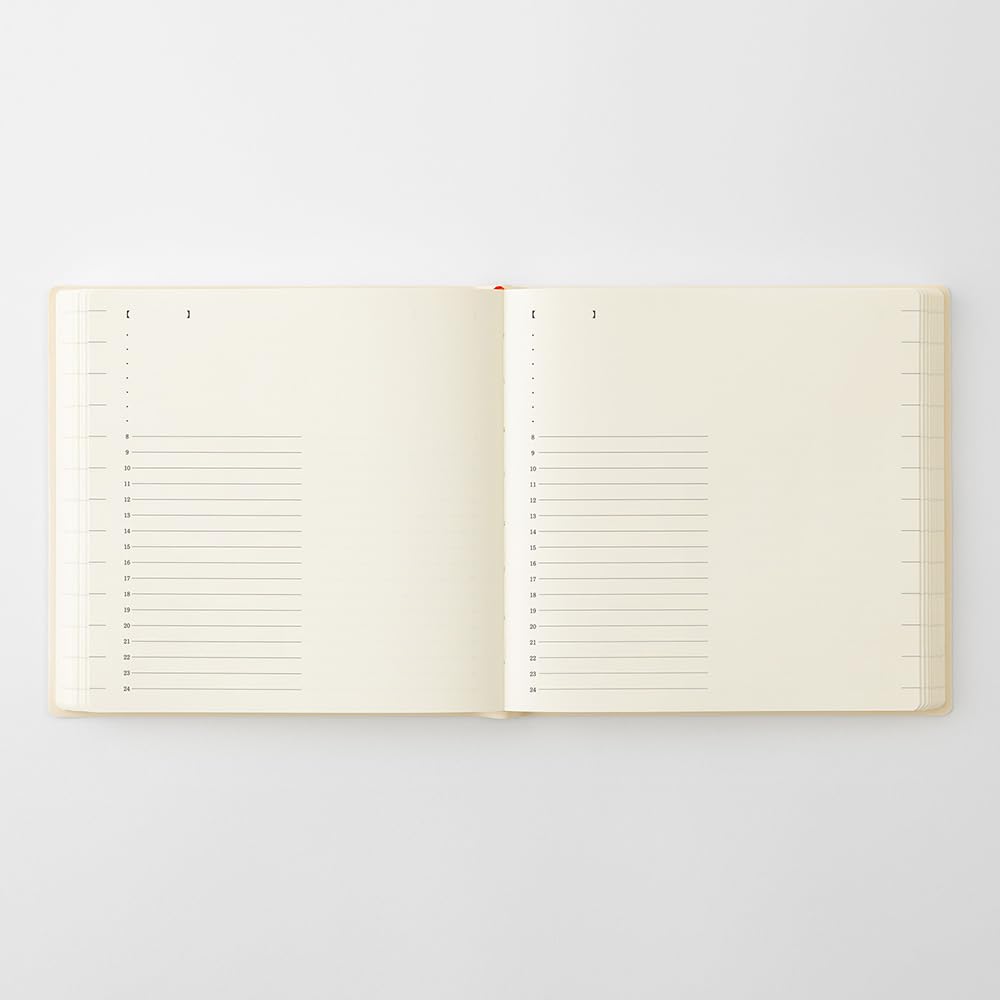 Midori MD PRODUCT MD Notebook Diary 2027 A5 Square Daily Planner, 1 Page Per Day, 22492006 (Starts December 2026)