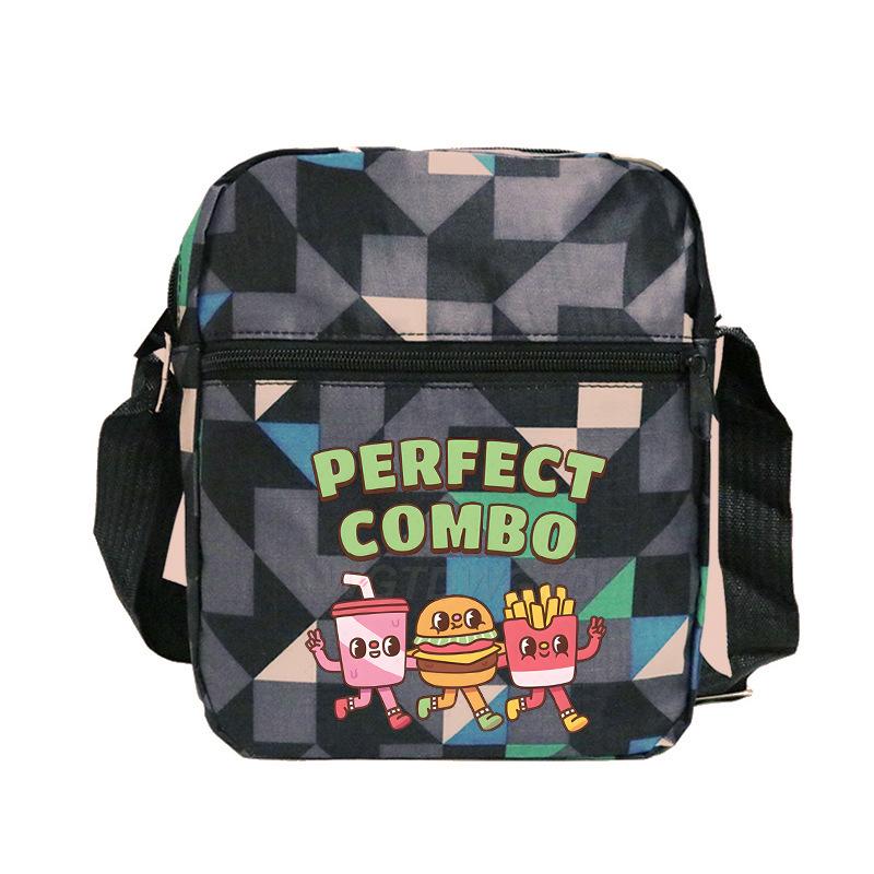 New student fashion shoulder bag personalized printing children's portable multifunctional messenger bag