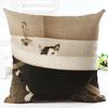 Cute Dog Printing Cushion Cover Cotton Linen Dog Throw Pillow Case For Sofa Decorative Pillowcase Cover Almohada Zt86