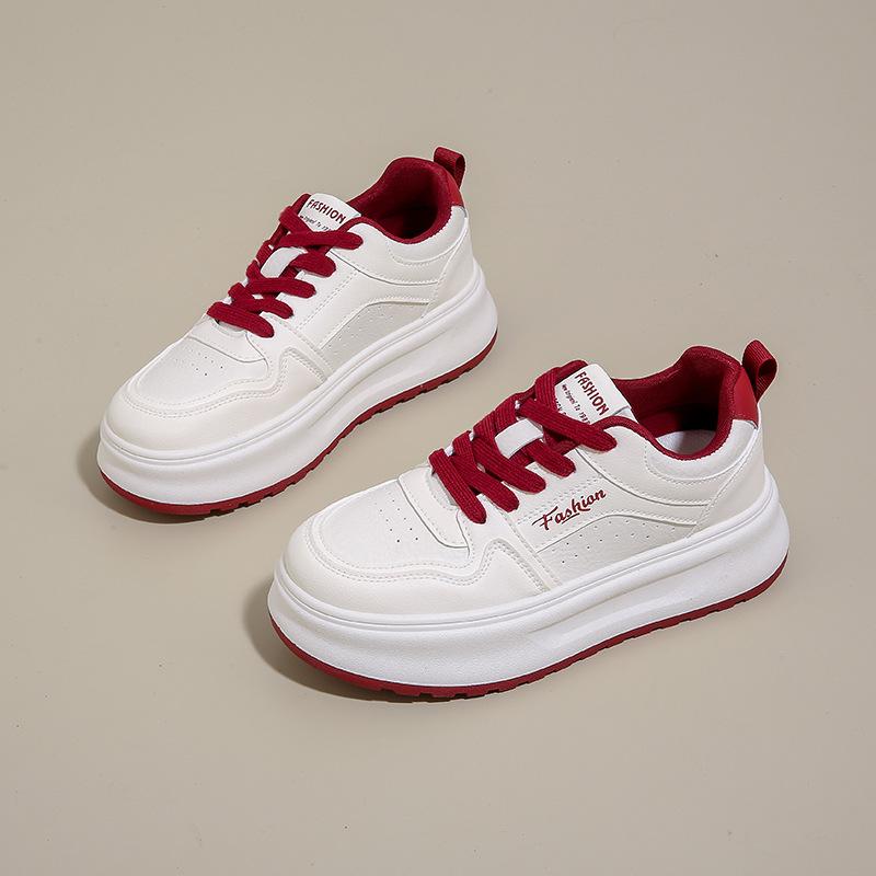 Autumn New Breathable Little White Shoes Female Students Platform Versatile Casual Sports Board Shoes