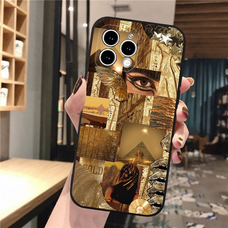 Phone Case For iphone 17 Pro Max 17 Pro Air 16 15 14 13 Pro Max 15 16 Pro 15Plus Egypt Pharaoh Cat Anubis