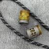 2-in-1 PEI Titanlegierung DIY Messerperlen Lanyard Anhänger Regenschirmseil Anhänger EDC Gewebtes Paracord Lanyard Messerzubehör