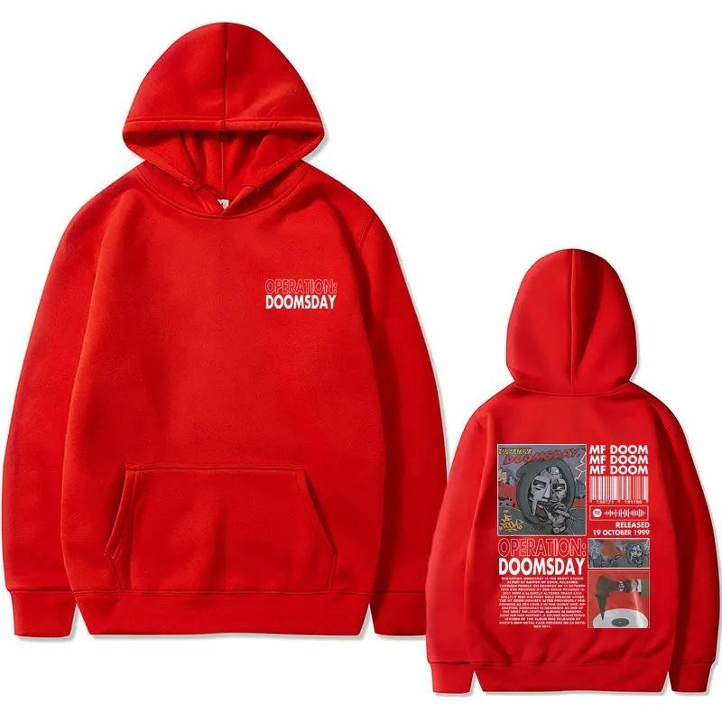 Rapper Mf Doom Graphic Hoodie Autumn Winter Men
