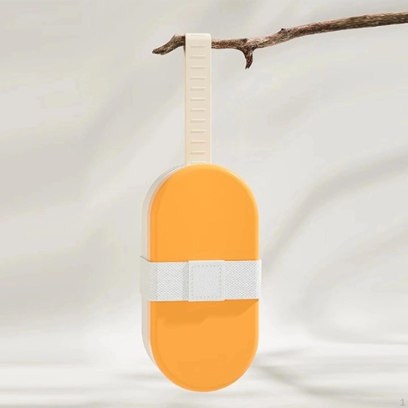 

Dog Travel Water Bottle 2 in 1 Drinking Dispenser Compact with Food Container for Yellow White