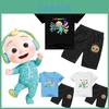 Cocomelon Kids Short Sleeve Tshirt Shorts Boys Girls 2pcs Tops Pants Set Casual
