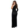 C7268 Women's Off-the-Shoulder Rhinestone Split-Front Dress - New Fashion Europe America