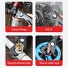 Adjustable Water Pump Wrench, Adjustable Pipe Wrench for Shaped Pipes,Various Sizes of Valve Fittings